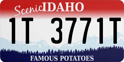 ID license plate 1T3771T