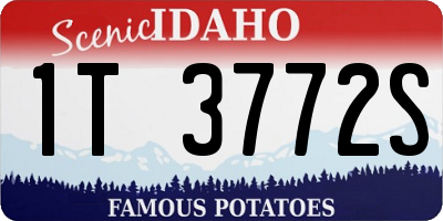 ID license plate 1T3772S