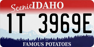 ID license plate 1T3969E