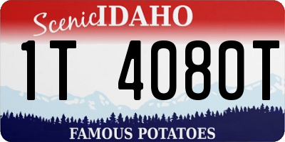 ID license plate 1T4080T
