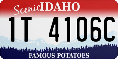 ID license plate 1T4106C