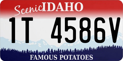 ID license plate 1T4586V