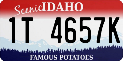 ID license plate 1T4657K