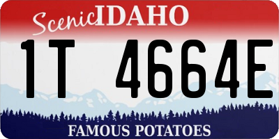 ID license plate 1T4664E