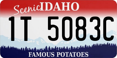 ID license plate 1T5083C