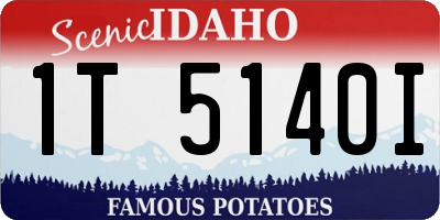 ID license plate 1T5140I