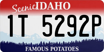 ID license plate 1T5292P