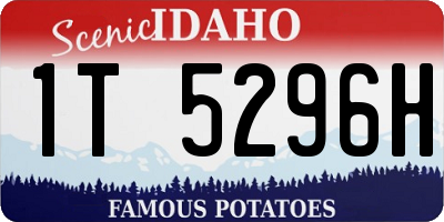ID license plate 1T5296H