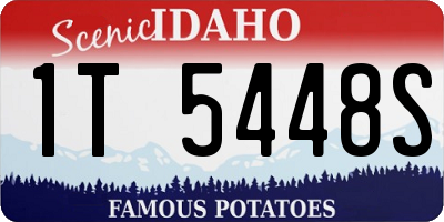 ID license plate 1T5448S