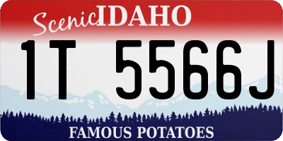ID license plate 1T5566J