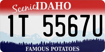 ID license plate 1T5567U