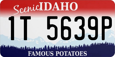 ID license plate 1T5639P