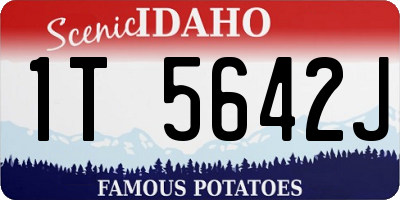 ID license plate 1T5642J