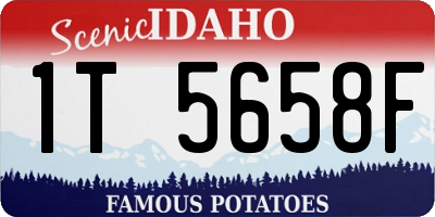 ID license plate 1T5658F