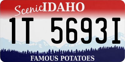 ID license plate 1T5693I