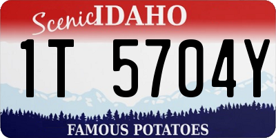 ID license plate 1T5704Y