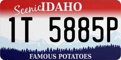 ID license plate 1T5885P