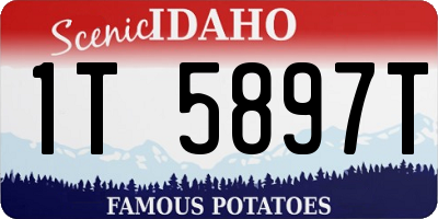 ID license plate 1T5897T