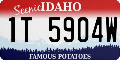 ID license plate 1T5904W