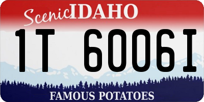 ID license plate 1T6006I