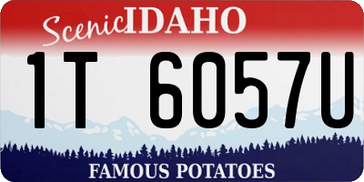 ID license plate 1T6057U