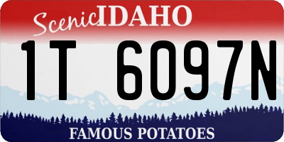 ID license plate 1T6097N