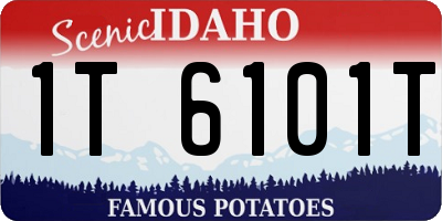ID license plate 1T6101T