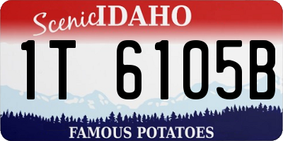 ID license plate 1T6105B