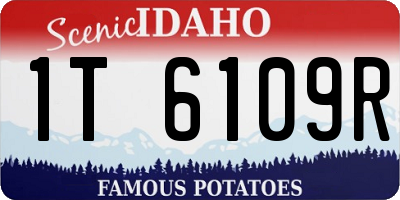 ID license plate 1T6109R