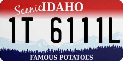 ID license plate 1T6111L