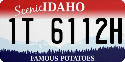 ID license plate 1T6112H