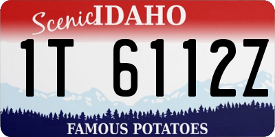 ID license plate 1T6112Z