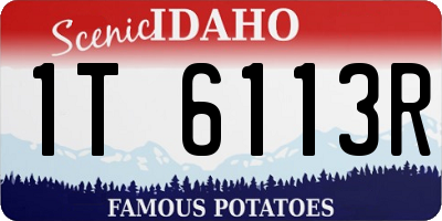 ID license plate 1T6113R
