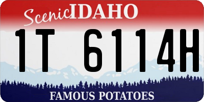 ID license plate 1T6114H