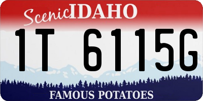 ID license plate 1T6115G