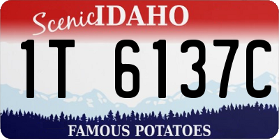ID license plate 1T6137C