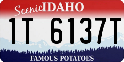 ID license plate 1T6137T