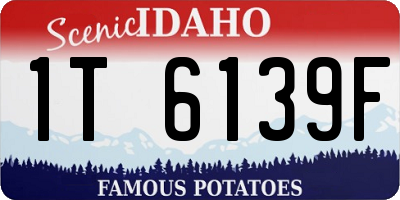 ID license plate 1T6139F