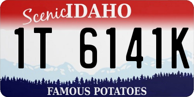 ID license plate 1T6141K