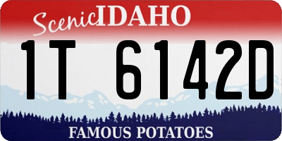 ID license plate 1T6142D