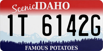 ID license plate 1T6142G