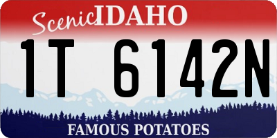 ID license plate 1T6142N