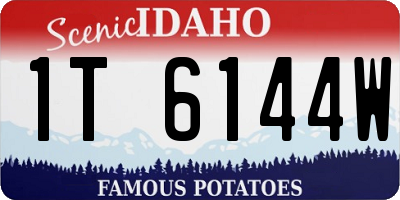 ID license plate 1T6144W