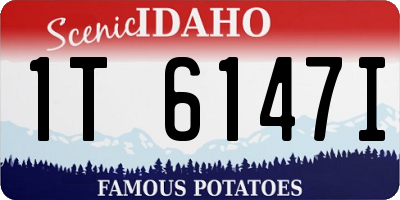 ID license plate 1T6147I