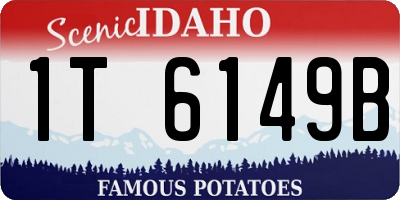 ID license plate 1T6149B