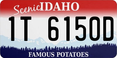 ID license plate 1T6150D
