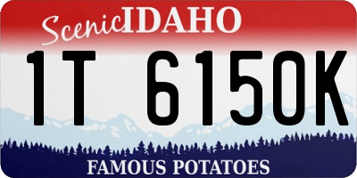 ID license plate 1T6150K