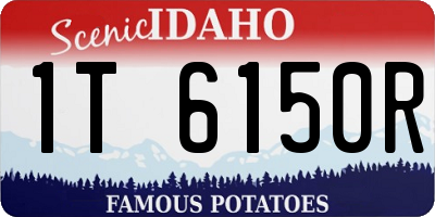 ID license plate 1T6150R