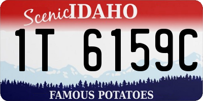 ID license plate 1T6159C