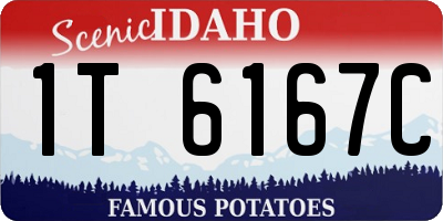 ID license plate 1T6167C
